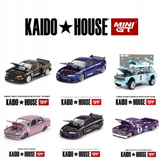 029Kaido House MINIGT Datsun S30 030 R34 076 model auta z ľahkej zliatiny 066